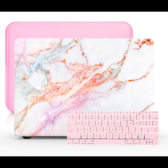 👩🏾‍💻MacBook Air 13 (2020) Marble Case w/ matching Keypad Cover👩🏾‍💻 - Picture 1 of 4